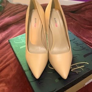 Nude Just Fab Stiletto Heels